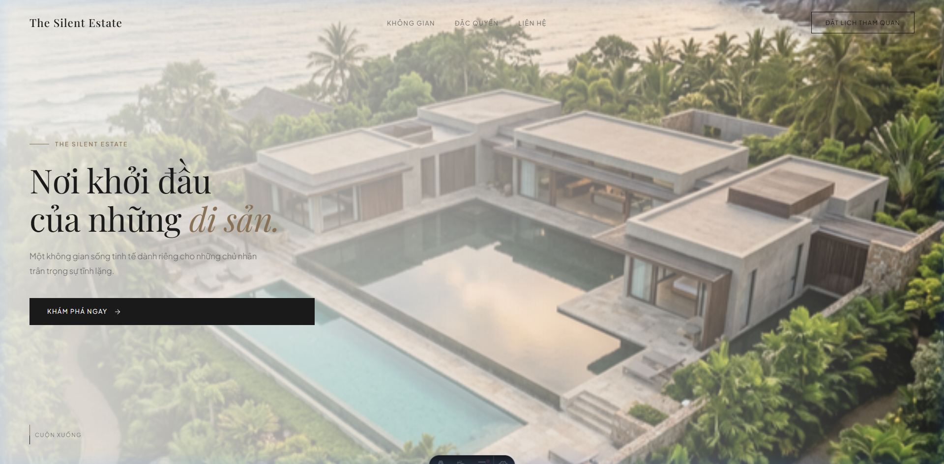 The Silent Estate Landing Page Preview